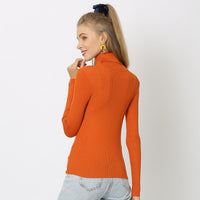 Turtleneck knit texture detail