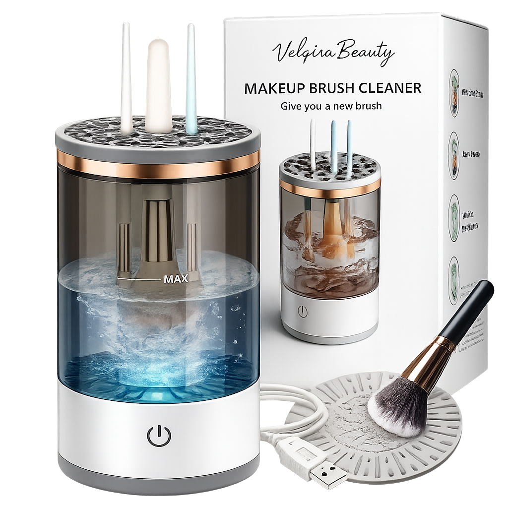 Velqira™ Clean Pro – Limpiador Automático de Brochas